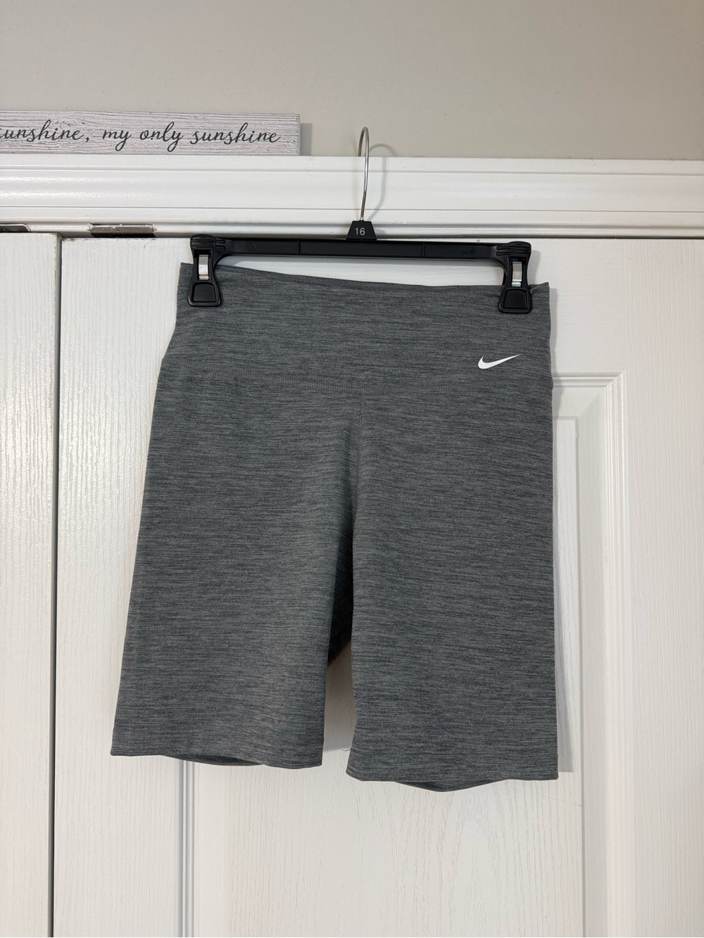 Nike Gray Women's Performance Bike Shorts with Swoosh